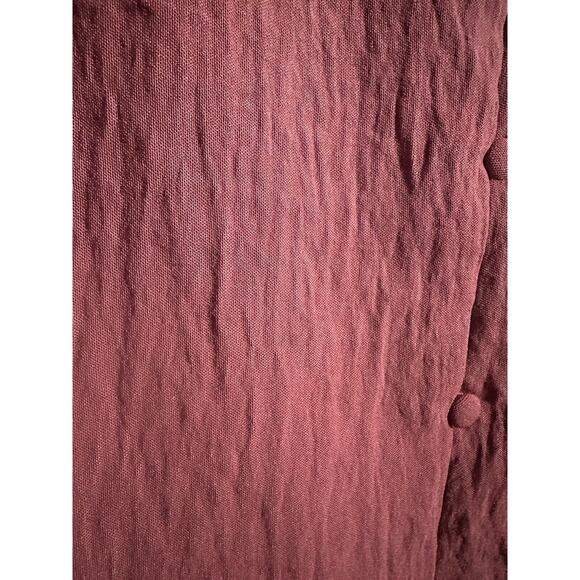 ODDY V-neck blouse Sz Large Button Down Flowy Long Sleeve Boho Light Mauve Pink - Picture 4 of 11